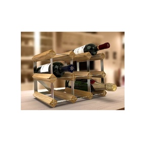 New Arrival Best Seller Wood Wine <b>Rack</b> High Quality Freestanding High Quality Wood Wine <b>Rack</b> 9 Bottle Wholesaler Manufacturer - Product Image 2