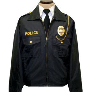 Uniformes de sécurité personnalisés Mental Zip up imperméable à l'eau coupe-vent uniforme d'<span class=keywords><strong>officier</strong></span> hommes noir uniformes de garde de sécurité vestes - Product Image 5