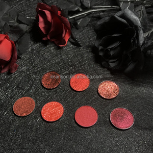 Bảng Phấn Mắt Tự Thiết Kế Cao Cấp 6 Màu Nhũ Lấp Lánh Màu Đỏ Rượu Vang - Product Image 2