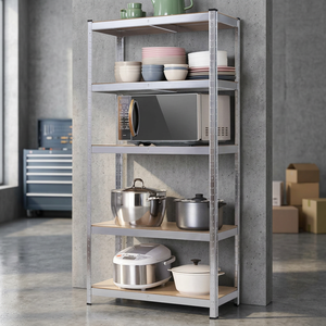 5 Tiers Garage Metal Racking Easy Assemble Warehouse <b>Shelves</b> Boltless Light Duty Shelving Kitchen Storage <b>Racks</b> Galvanized <b>Rack</b> - Product Image 2