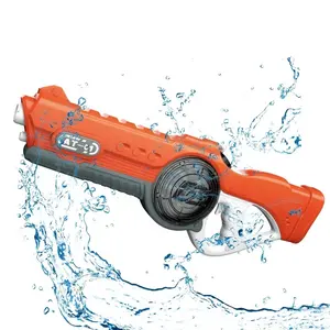 Pistola ad acqua per tiro elettrico ad aspirazione automatica di grande capacità da 800ml con musica per giochi all'aperto per bambini