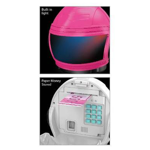 Tirelire électronique en forme de casque avec <span class=keywords><strong>d</strong></span>éfilement automatique des billets, verrouillage par empreinte digitale et mot de passe, lumière LED, boîte <span class=keywords><strong>d</strong></span>'épargne pour enfants, cadeau - Product Image 4