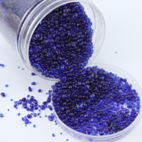 Perles de verre irrégulières Azuria Blue pour piscine, galets décoratifs écologiques en vrac pour intérieur, cuisine et salon