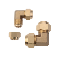Sambungan Pipa Tembaga Double Flare Elbow - 6mm-19mm untuk Sistem HVAC & Plumbing