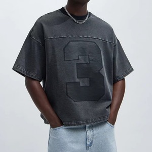 T-shirts pour hommes en tissu toile respirant, écologique, anti-rides, à séchage rapide, de haute qualité, OEM, 100% coton, coupe classique - Product Image 2
