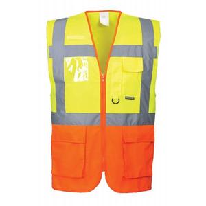 PORTWEST - S376YORXL Prague Executive gilet jaune/orange-EAN 5036108153183 HI-VIS WORKWEAR - Product Image 1