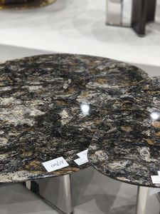 Mesa elíptica de piedra de lujo Muebles de piedra de primera calidad para <span class=keywords><strong>hotel</strong></span> y hogar Mesas de comedor elegantes Fabricante superior - Product Image 2