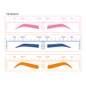 PMU 3 Shapes Airbrush <strong>Eyebrow</strong> Ruler Sticker Brow Shape Drawing Brow Makeup <strong>Mapping</strong> Guide Buddies <strong>Eyebrow</strong> Stencil Sticker - Product Image 6