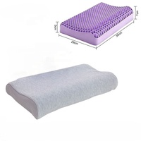 Oreiller en TPE violet personnalisable OEM, vente en gros directe usine, oreiller rafraîchissant pour voyage, avion, camping, transfrontalier