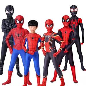 Traje de <span class=keywords><strong>Spiderman</strong></span> para Niños, Diseño de Héroe Estampado, Ropa de Fiesta, Conjunto de Disfraz, Fabricante Mayorista - Product Image 3