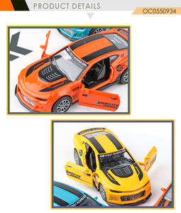 1:32开门金属拉回赛车压铸玩具套装儿童小 - Product Image 3