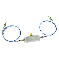 Déplaceur de fréquence AOM à fibre optique large bande 450 nm à 2060 nm, modulateur acousto-optique de précision à fibre optique pré-câblée pour systèmes tout-en-fibre