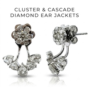Boucles d'oreilles clous rondes en diamant naturel, or blanc 18 carats, 24 pièces, 1,80 carat, certifiées IGI, bijoux de mariée sur mesure, prêts à être expédiés - Product Image 1