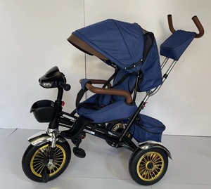 Poussette pour bébé en acier Lanying X7, tricycle pour enfants, véhicule jouet, prix de gros directement de l'usine - Product Image 5