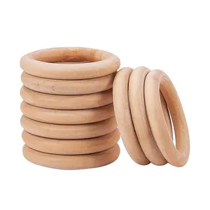 Деревянные кольца из натурального кедра, незаконченные круги без краски, гладкое декоративное деревянное изделие