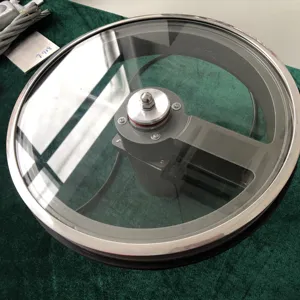 Marine clear view screen with customized diameter and electro-thermal ice-unfreezing device for all-weather navigation.