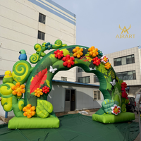 Arche gonflable cerise pour décoration d'activités extérieures et présentations
