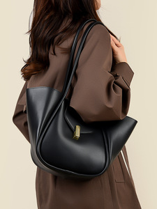 Sac fourre-tout élégant pour femmes, ensemble <span class=keywords><strong>de</strong></span> 2 pièces, grande capacité, sac à bandoulière en similicuir, sac à main <span class=keywords><strong>de</strong></span> <span class=keywords><strong>travail</strong></span> tendance avec pochette assortie - Product Image 6