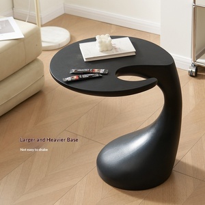 Nordic Creative Oval Small Plastic Coffee <strong>Table</strong> Modern Minimalism Living Room Bedroom Study Multi-Functional Corner Side Bedside - Product Image 3