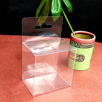 Boîte d'emballage carrée transparente personnalisable en PET/PVC/PP avec crochet pour l'affichage et le stockage en supermarché et commerce de détail