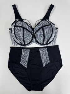 Ensemble soutien-gorge et culotte pour femmes, personnalisé en usine, avec bande africaine renforcée, bonnets <span class=keywords><strong>grande</strong></span> <span class=keywords><strong>taille</strong></span> et couvrance complète - Product Image 3