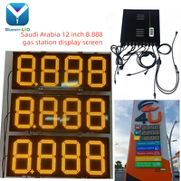 Panneau LED personnalisé pour affichage des prix du carburant, haute luminosité, écran anti-temperatures élevées pour projet de station-service en Arabie Saoudite