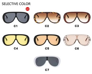 Gafas de Sol Nuevas 2025, Montura Grande, Protección Contra el Viento, Diseño de una Pieza, Color Negro y Amarillo, Tamaño Extra Grande - Product Image 6