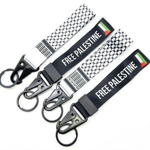 Bonne qualité Palestinien fait à la main Palestine drapeau tressé corde Bracelet gratuit Palestine Silicone Bracelet porte-clés lanière - Product Image 5