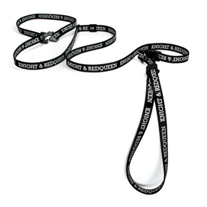 Imbracatura e Guinzaglio Regolabili in Poliestere Ecologico Brevettato con Sgancio Rapido per Cani e Gatti - Knight & RedQueen - Product Image 1