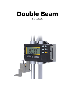 Asimeto Heavy Duty Dual Column Height <b>Gauge</b> 0-600mm Stable for Daily Use in Machine Shop Accurate - Product Image 4