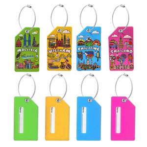 ป้ายติดกระเป๋าเดินทาง ตกแต่งด้วยยางพีวีซีเนื้อนิ่ม สำหรับประเทศไทย มาเลเซีย <span class=keywords><strong>เวียดนาม</strong></span> ฟิลิปปินส์ ป้ายติดกระเป๋าเดินทางสำหรับการเดินทาง - Product Image 2