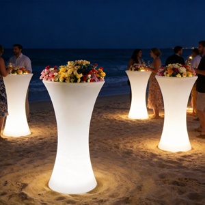 Lampe de sol LED lumineuse en forme de seau à glace, lumière décorative d'intérieur et d'extérieur pour pelouse, lampe de fête de plage, lampe pot de fleurs, lampe de table - Product Image 3