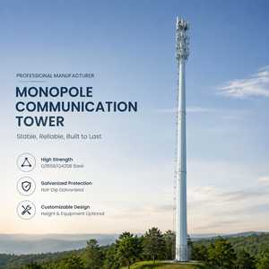 Poteau monopôle de 35 m en acier galvanisé haute résistance pour <span class=keywords><strong>site</strong></span> de <span class=keywords><strong>montage</strong></span> d'antenne - Prix usine - Product Image 2