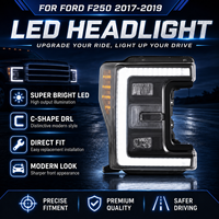 Phares LED JC Upgrade Factory en gros avec clignotants animés 2017-2019 pour Ford F250 F350 F450 F550 Pickup Truck