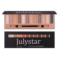 Palette multi-usages éclatante et illuminante, 12 couleurs mates, irisées, nacrées, imperméables, à paillettes fines, pour un effet lumineux, style européen et américain, en promotion