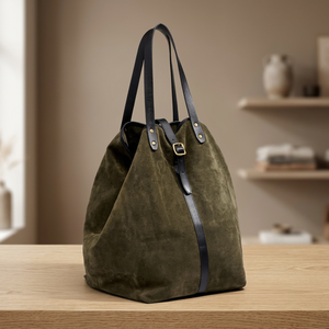 Sac à main en cuir véritable pour femmes BS INTERNATIONAL, dernière collection, de qualité supérieure, avec fermeture éclair, imperméable, durable, capacité 3L+, idéal pour les voyages - Product Image 2