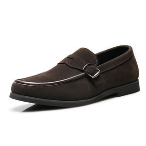 รองเท้าหนังแบบสวม คุณภาพพรีเมียม รองเท้าโลฟเฟอร์หนังกลับแบบสวม รองเท้าลำลองหนังแท้สำหรับผู้ชาย รองเท้าผู้ชายขายส่ง - Product Image 2