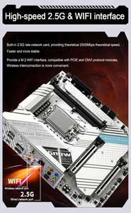 JGINYUE B760M-Snow Dream scheda madre LGA 1700 supporta <span class=keywords><strong>Intel</strong></span> <span class=keywords><strong>Core</strong></span> I3/i5/i7/<span class=keywords><strong>i9</strong></span> 12th/13th processore Dual Channel DDR5 Memory New - Product Image 6