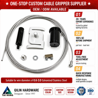 Kit de suspension personnalisé OEM & ODM pour câbles en acier, pour luminaires, certifié TUV ISO9001