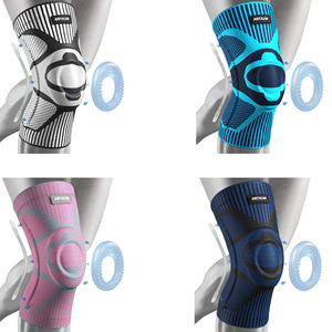 Attelle de genou AritauM rose et gris, soutien par compression pour la protection sportive, unisexe - Product Image 5