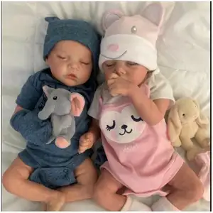 Silicone Baby Doll mini reborn bebek Fashion Jointed Plush Bebes Bjd Big Realistic Reborn Doll Kit Toddler Rainbow Surprise Doll