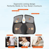 Cojín de asiento de oficina Horn de espuma viscoelástica para belleza de cadera y glúteos, protección lumbar para sentarse por largos períodos, cojines de asiento de espuma viscoelástica para hemorroides