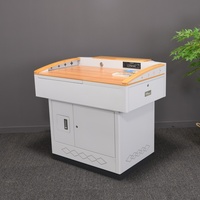 Pupitre d'enseignement intelligent en acier pour salle de classe, mobilier pédagogique pour la formation des enseignants sur campus, table de projection pour enseignant
