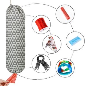 Plastic Bag Holder Grocery Bag Dispenser Hanging Storage Garbage Bag Organizer for Kitchen Travelling Supplies