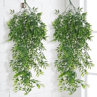 Plantes artificielles suspendues en rotin 78 cm, écologiques, pour mur végétal DIY, décoration murale, jardin, mariage, guirlande