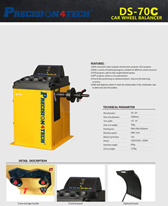 Equilibrador de Ruedas Automático Inteligente de Alta Calidad PRECISION4TECH DS-70C, Capacidad de 70 kg, 220V/110V, Alineación Eficiente de Ruedas - Product Image 6