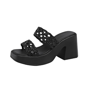 รองเท้าส้นสูงพื้นหนาสำหรับกิจกรรมกลางแจ้งรองเท้าส้นตึกรองเท้าส้นหนาสำหรับฤดูร้อน - Product Image 5