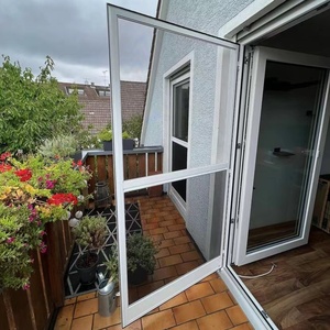 <span class=keywords><strong>Porte</strong></span> à battants Upvc résident Upvc avec <span class=keywords><strong>double</strong></span> <span class=keywords><strong>vitrage</strong></span> entrée de rupture thermique pour maison - Product Image 4