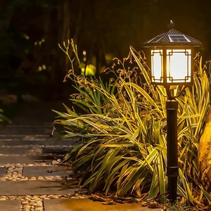 Lámpara de césped clásica para exteriores, luz LED impermeable, hogar eléctrico para Villa, camino, decoración de jardín - Product Image 6