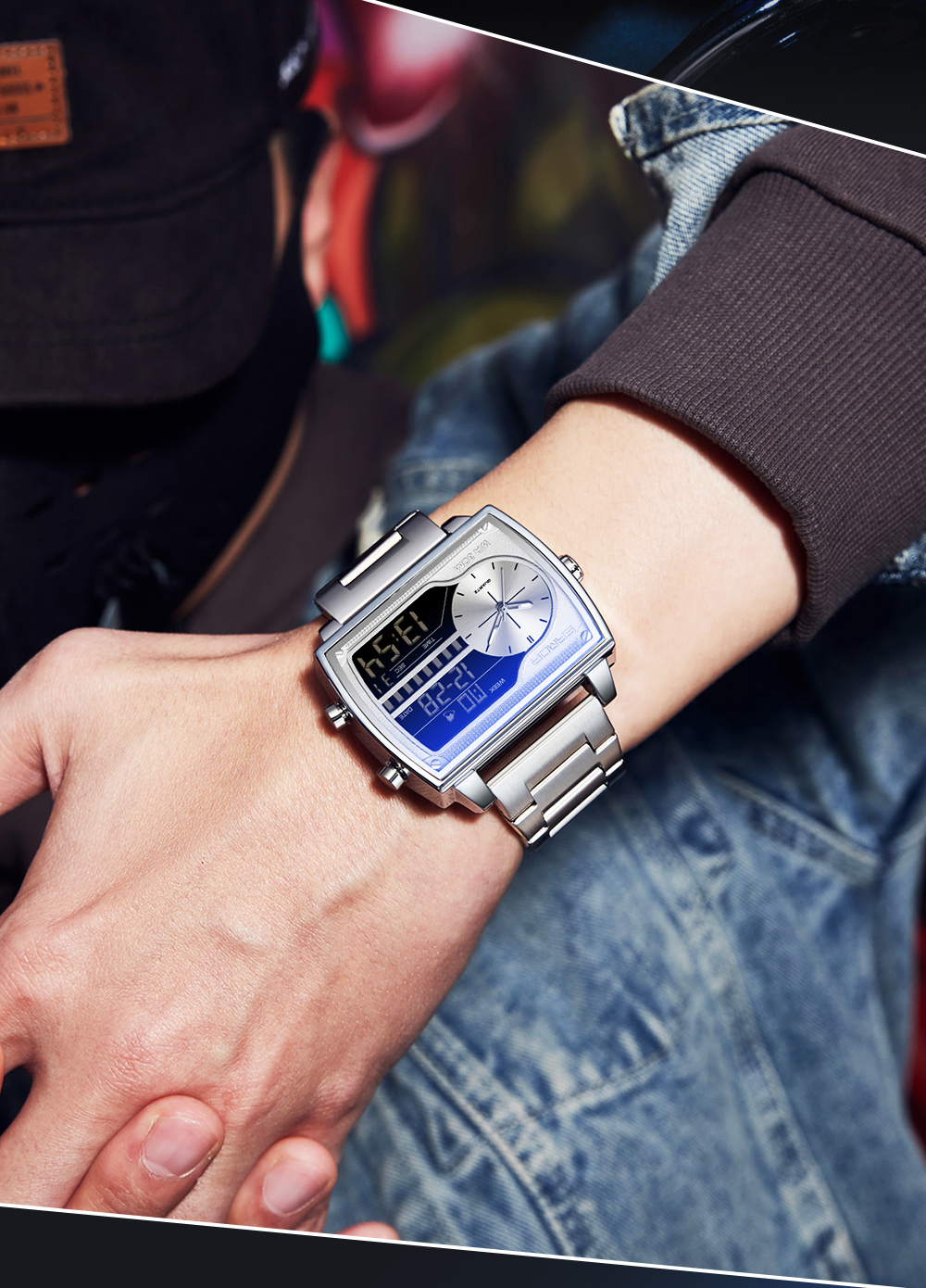 Sanda 6163 Quartz Countdown - Stylish & Functional Watch